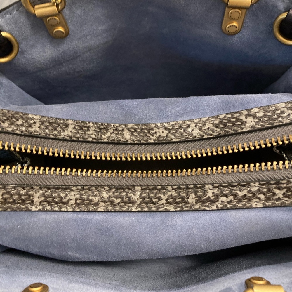 SOLD Coach Black/Ink Exotic Whipstitch Rogue 25 Style No. 69619 - Picture 6 of 15
